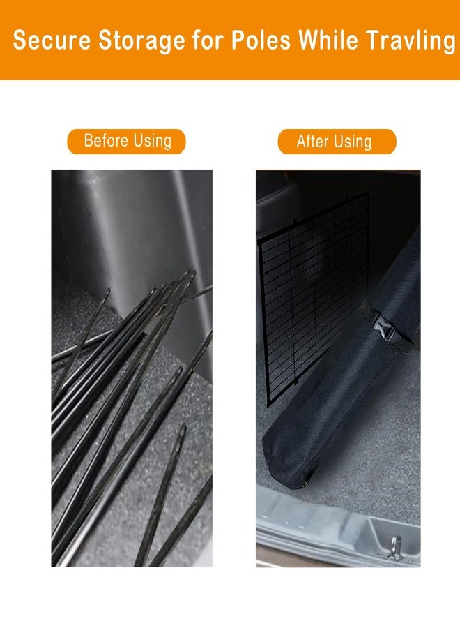 LWFCOEE Dog Playpen Stakes Storage Bag, Waterproof Heavy Duty Dog Fence Stake Storage Bag with Carrying Strap Fits All 40 Inch Dog Pen, Black - Image 5